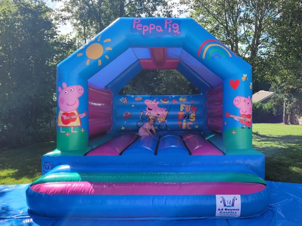 Hire this A Frame Bouncy Castle Peppa Pig